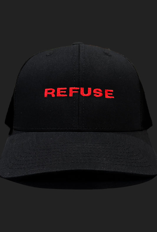 "REFUSE” EMBROIDERED HAT